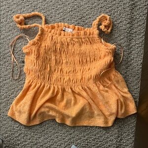 Orange top with straps